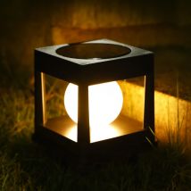 Luz de poste Solar de 2LED, tapas de poste para exteriores, luces, lámpara de poste de cerca Solar, lámparas de Pilar impermeables para postes de madera, Patio, Camping Dec