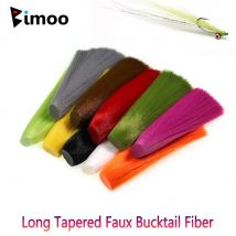 Bimoo1PC 5,71 Zoll lange konische künstliche Bucktail-Faser für MayflyTails Nymphs' Wings Streamer Poppers Bucktail Musky Jig Lures