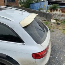 2008 to 2014 RS4 Look For Audi A4 B8 Avant allroad Spoiler High Quality Spoiler Rear Roof Spoiler Glossy Black Carbon Fiber