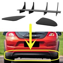 Fit Volvo C30 2011-2013 Year Rear Diffuser Bumper Lips Spoiler Splitter Body Kit Accessories
