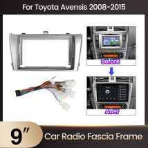Navifly 9 "für Toyota Avensis 2008-2015 Autoradio Navigation Multimedia Audio Player Adapter Panel Blende Rahmen Adapter Box