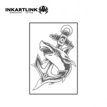 INKARTLINK Retro Ship Anchor Tattoo Stickers | Waterproof Navigation Totem 15 Days | Sailor Wind Durable Tattoo Stickers