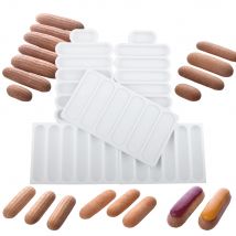 Eclair Deser Narzędzia do pieczenia Czekolada Puff Silikonowa forma Długi pasek Puff Forma do ciasta Artykuły kuchenne Ciasto Silikonowe naczynia do pieczenia