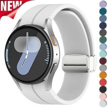 Magnetyczny pasek silikonowy do Samsung Galaxy Watch 7 6 5 4 40mm 44mm 5Pro 45mm Bransoletka do Galaxy Watch 6 4Classic 43mm 47mm