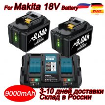 18V Batteria For Makita BL1850B Li-Ion 18V 9000mAh BL1840B BL1860 BL1890 BL1815 BL1830 BL1835 Trapani a batteria Batterie LXT400 RU
