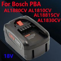Batteria ricaricabile per elettroutensili 18V 4000mAh per Bosch PBA AL1880CV AL1810CV AL18815CV AL1830CV accessori di ricambio batteria