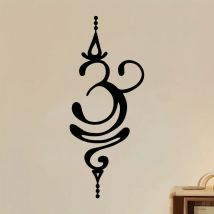 Cifbuy Sanskrit Atmung Metall Wand kunst für Yoga und Meditation Wohnkultur sinnvolle Geschenk ideen Zen inspiriert hängendes Dekor