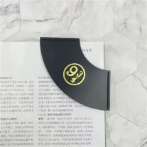 New Harry Potter bookmark fan-shaped corner page with retro leather pagination clip featuring 9 and 3/4 Deathly Hallows pattern