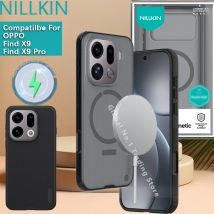NILLKIN Compatible For OPPO Find X9 Pro Super Frosted Shield Magnetic Anti fall airbag four corner phone case protective cover