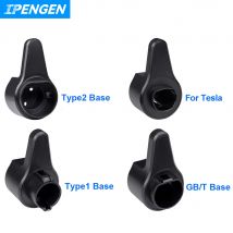 IPENGEN Electric Car Vehicle Charging Organizer Socket Type2 Type1 GBT For Tesla EV Charger Cable Holder Plug Wall Mount Bracket