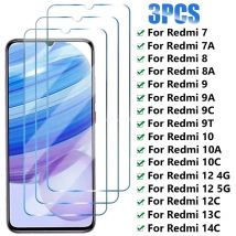 3PCS HD Vetro Temperato per Xiaomi Redmi 7 8 9 10 7A 8A 9A 9T 9C 10A 10C Protezione Dello Schermo Per Redmi 12 12C 13C 14C 5G di Vetro