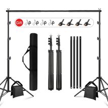 Supporto per sfondo professionale 2/2.6x3m in lega di alluminio Studio Photo Frame fondale Stand sistema di supporto accessori fotografici