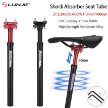 Shock Absorber Seat Post MTB Aluminum Bicycle Road Bike Seatpost 27.2/28.6/30.4/30.9/31.6*400mm Bicycle Seat Tube Ultralight