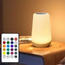 13 colori che cambiano luce notturna telecomando RGB lampada dimmerabile touch lampade da comodino da tavolo portatili lampada da notte ricaricabile USB