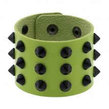2025 Punk Style Leather Spiked Bracelet Cuff Wrap Bracelets Wristband for Men Women Gothic Emo Goth Jewelry