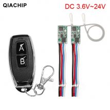 QIACHIP 433 MHz Interruttore di telecomando senza fili Mini ricevitore a lungo raggio 3.6 V 12 V 24 V e 433 MHz Trasmettitore LED Telecomando