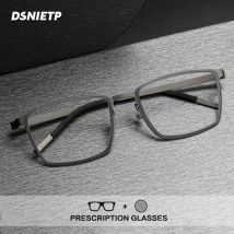 Dsnietp Reinem Titan Lesebrille Männer Platz Photochrome Anti Blau Licht Brillen Frauen Luxus Marke Brillen