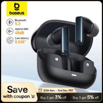 Baseus Bowie M2s ANC Auricolare Bluetooth 5.3 Cancellazione attiva del rumore -48dB Supporto per cuffie wireless Auricolari audio spaziale 3D