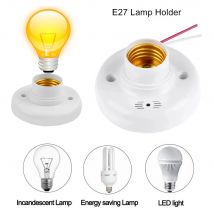 1PC Schraube Sounnd Licht Vontrol Lampe E27 Licht Steuerung Auto Lampe Kappe AC180-240V Strom Sparen Geeignet für Alle Glühbirnen