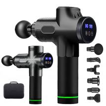 Pistola per massaggio fasciale Massaggiatore elettrico per vita e schiena Vibrazione ad alta frequenza Rilassamento muscolare Pistola per massaggio elettrico per spalle