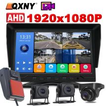 10.1 INCH Night Vision 4 CH Recording Monitor IPS Screen Truck Bus MP5 DVR Black Box For AHD 1080P Reverse Backup Camera