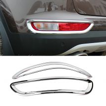 Für Kia Sportage QL 2015-2018 Chrom Hinten Nebel Licht Lampe Foglight Trim Abdeckung Rahmen ABS Außen Dekoration