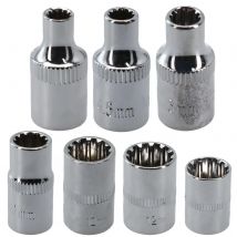 1pc 12 Punkt Buchse Bit Spiegel Kurzen Buchse Kopf 1/4 Stick Torx Bit Ratsche Adapter 4/4,5/5/5,5/6/7/9/10/11/12/13/14mm