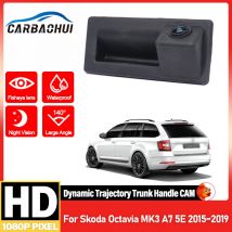 Full HD Rückfahr kamera für Skoda Octavia MK3 A7 5E 2015 2016 2017 2018 2019 Kofferraum griff Rückfahr kamera CD Nachtsicht