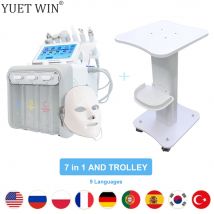 Macchina per il viso con ossigeno a idrogeno pulizia profonda sollevamento rassodante rimozione di punti neri cura della pelle dispositivo di bellezza per la dermoabrasione dell'acqua