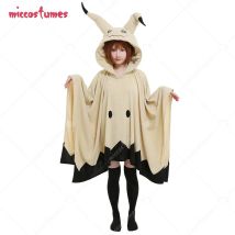 Miccostumes Adult Anime kawaii Onesie Kigurumi Cosplay Costume Cute Hooded Blanket Home Wear Cape Cloak with Ears Gloves