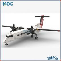 Moc Bausteine Militär Flugzeug Modell Dashed 8 Q400 Kämpfer Technologie Blöcke Sammlung Spielzeug DIY Montage Geschenke 988PCS