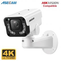 Kamera IP ASECAM 4K 8MP PTZ z 30-krotnym zoomem optycznym, detekcją pojazdów AI, WDR, POE, monitoring bezpieczeństwa CCTV, IMX415, kompatybilna z Hikvision