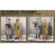 1/35 Soldiers with dog, 2 heads, Resin Model figure soldier, Military themes, Unassembled and unpainted kit