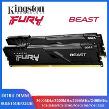 Kingston BEAST Memoria DDR4 RAM desktop 8GB 16GB 32GB 3600 3200 2666 2400 MHz Memoria 288Pin DDR4