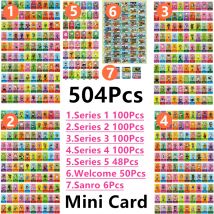 Complete Pack ACNH 504pcs Series 1+2+3+4+5+Welcome50pcs +San6pcs Animal Croxxing NFC Cards Work For NS Switch