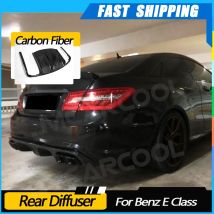 JMCARCOOL Kohlefaser-Hecklippen-Diffusor für Mercedes Benz E-Klasse W207 C207 E260 E300 E350 Sport Coupe 2-Türer 2009–2012