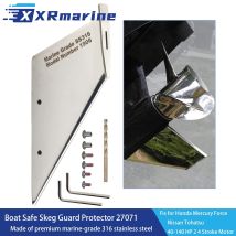 27071 Bootsafe Skeg Reparaturschutz, passend für Honda Mercury Nissan Tohatsu Force Außenbordmodelle, 316, Edelstahlmaterial