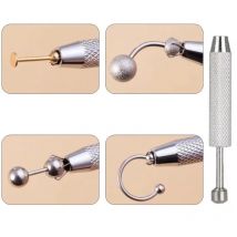 1Pc Vier-klaue Perle Halter Pickup Werkzeug Diamant Jewel Spitze Halter Pinzette Catcher Körper Perforation Sprinkler Stift werkzeug