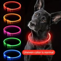 Led-hundehalsband Leuchtendes USB-Hundehalsband für Katzen, 3 Modi, LED-Licht, leuchtende Verlustprävention, LED-Halsband für Hunde, Haustier-Hunde-Zubehör