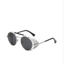 High Quality Devil Crowley David Tennant Sunglasses Cosplay Props Retro Round Plastic  Steampunk Costume Glasses