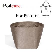 Luxuriöser Satin-Geldbörsen-Organizer-Einsatz für Handtaschen |   Taschenformer für Pico-Zinn 14/18/22/26 cm Designer-Tragetaschen