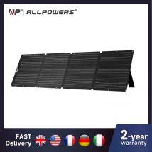 ALLPOWERS Składany Panel Słoneczny 60/100/140/200W Mobilna Ładowarka Solarna do Zasilania Laptopa, Generatora Solarnego, Wędkarstwa