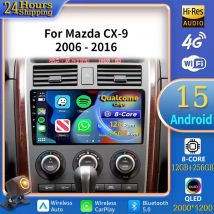 Para Mazda CX9 CX-9 TB 2006 2007 2008 - 2016 Android 15 Radio de coche reproductor Multimedia Android Auto Carplay unidad principal navegación GPS