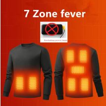 Neue 7-Zonen Heizung Intelligente Temperatur Control Elektrische Rundhals Hoodie Männer Herbst Winter Casual Dicke Warme Pullover top