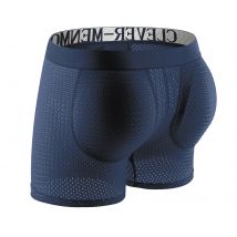 Sexy Männer Gepolsterte Unterwäsche Mann Boxer Shorts Mesh Gesäß Heber Vergrößern Butt Push-Up-Pad Unterhose Penis Pouch Höschen