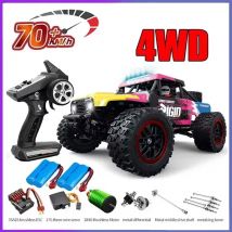 JJRC 8805 RC4x4car Brushless Motor 70KM/H High Speed Drifting Monster Truck 2.4G with LED Lights Adult Children Toy Gift VS SCY