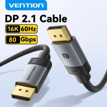 Vention 16K Displayport Cable DP 2.1 8K240Hz 80Gbps Video Audio Cable for Laptop PC Computer Xiaomi TV Box DP Cable Display Port