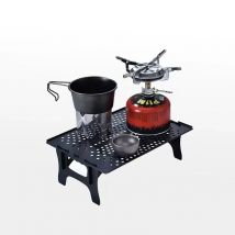 Klappbarer Campingtisch aus Aluminiumlegierung, Mini-Solo-Tisch, tragbarer, leichter Couchtisch für Outdoor-Wandern, Bergsteigen