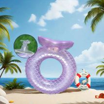 Sommer Aufblasbare Schwimmen Kreis PVC Aufblasbare Fischschwanz Hosen Tasche Fischschwanz Schlitz Baby Sitzen Meerjungfrau Aufblasbare Spielzeug