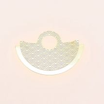 Silver Gold Wave Pattern Rotor Sticker for Seiko Mod, Decorative Auto Hammer Sticker for NH35 NH34 NH36 Movement